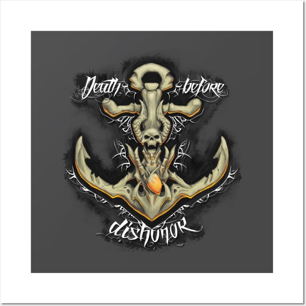 Death Before Dishonor Wall Art by Maindrid